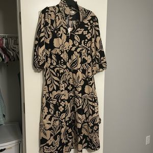 Umgee maxi dress tan and black